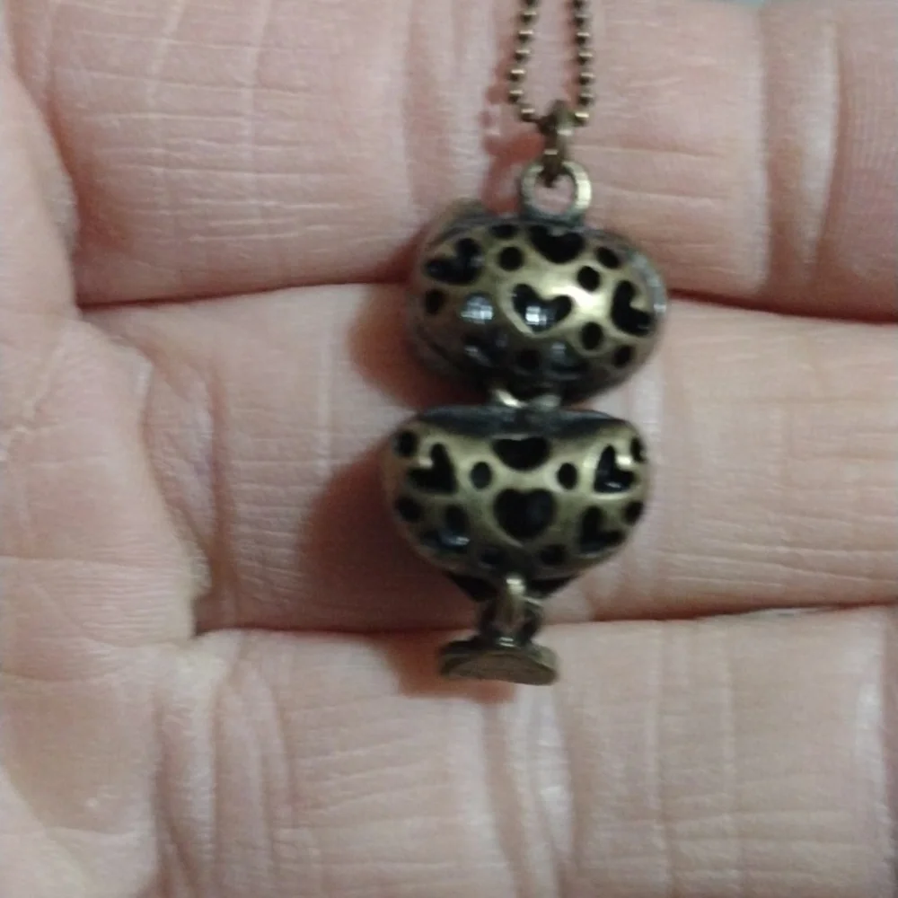 AEROPOSTALE BRASS-TONE OWL AND UNBRANDED SILVER-TONE OWL PENDANT NECKLACES